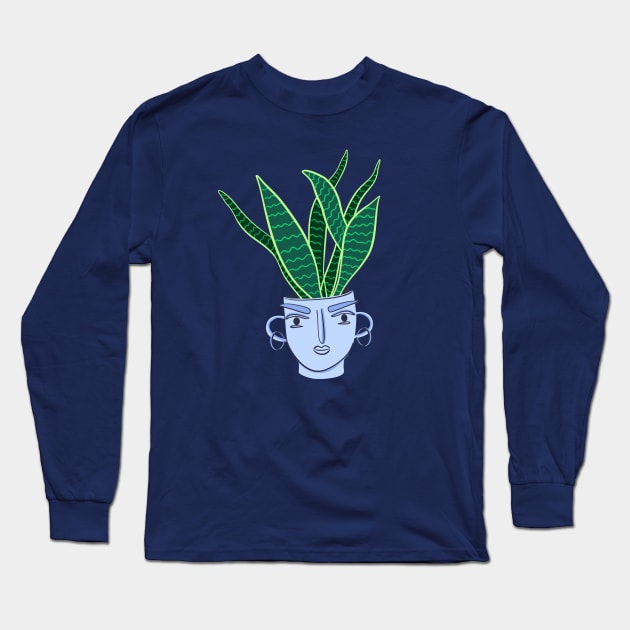 Sansevieria houseplant Long Sleeve T-Shirt by DanielK